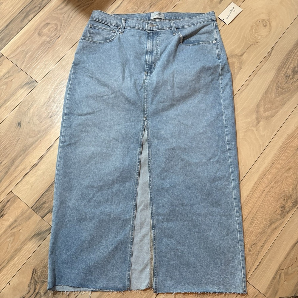 Universal Thread Women's Skirt Ultra-High Rise Maxi‎ Denim Skirt